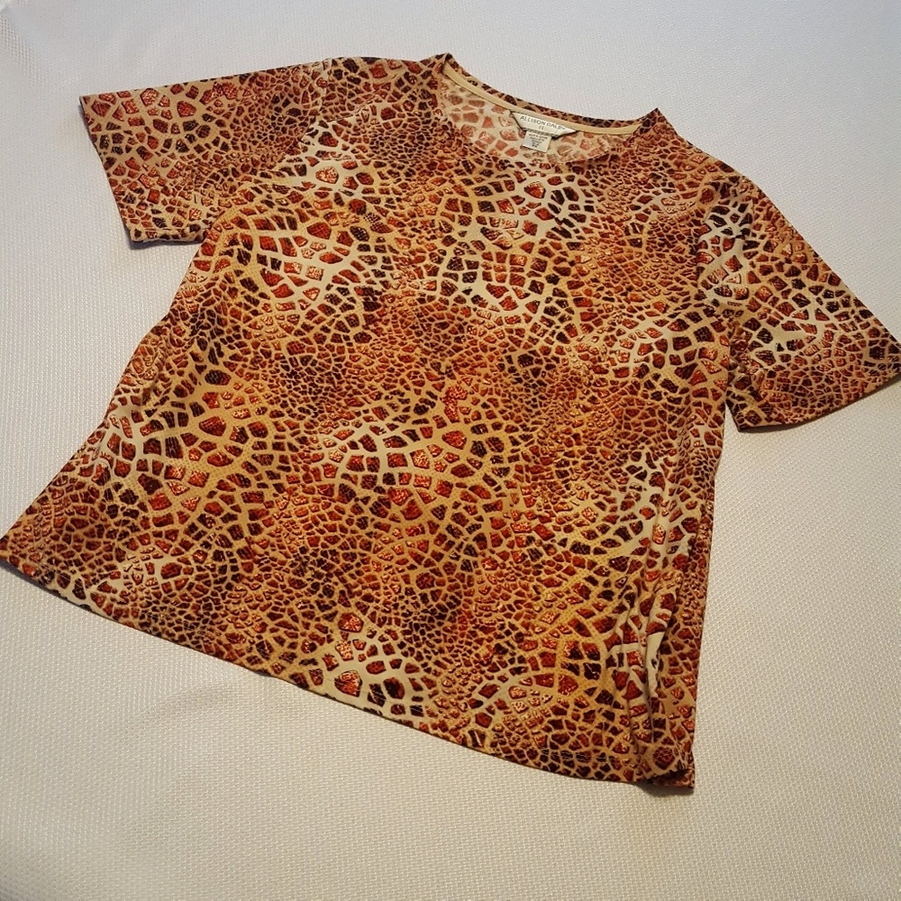🌻Bundle Sale!🌻 Animal Print Tee Dressy Blouse 2X